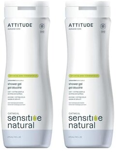 Foto 1 | Foto 1 | Gel De Baño Attitude Para Piel Sensible Con Avena, 473 Ml (paquete De 2) - Venta Internacional.