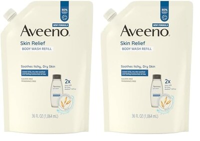 Foto 1 | Foto 1 | Gel De Baño Aveeno Skin Relief Sin Fragancia, 1,06 L (paquete De 2) - Venta Internacional.
