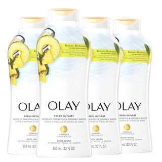Foto 1 | Foto 1 | Gel De Baño Olay Fresh Outlast, Rejuvenecedor, Piña Y Coco, 650 Ml X 4 - Venta Internacional.