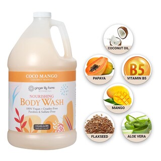 Foto 5 | Foto 5 | Gel De Baño Ginger Lily Farms, Nutritivo, Coco Y Mango, 3,8 Litros - Venta Internacional.