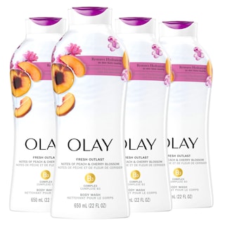Foto 1 | Foto 1 | Gel De Baño Olay Fresh Outlast Peach Cherry Blossom 650 Ml X4 - Venta Internacional.