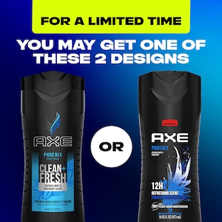 Foto 2 | Foto 2 | Gel De Baño Axe Phoenix, 12 Horas, Aroma Refrescante, 100% Vegetal, 480 Ml - Venta Internacional.