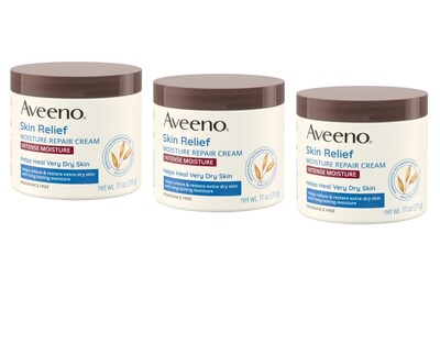 Foto 1 | Foto 1 | Crema Reparadora Hidratante Aveeno Skin Relief Intense 330 Ml X3 - Venta Internacional.