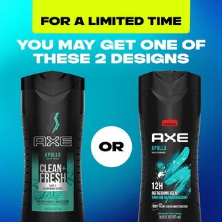 Foto 2 | Foto 2 | Gel de Baño Axe Apollo de Larga Duración 473 ml Paquete de 4 - Venta Internacional