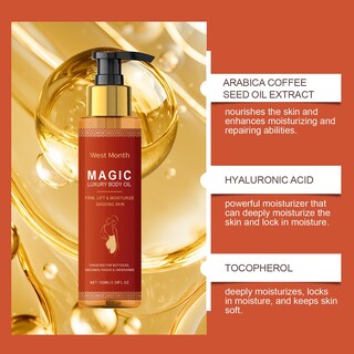 Foto 2 | Foto 2 | Aceite Corporal Mágico, Reafirmante, Revitalizante E Hidratante, 200 Ml - Venta Internacional.