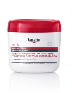 Foto 2 | Foto 2 | Eucerin Intensiva Ph5 Crema Corporal Piel Seca Y Sensible + Termo De Agua De Regalo Güish