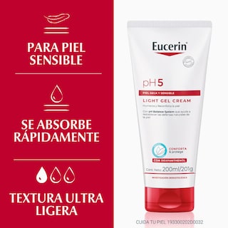 Foto 2 | Foto 2 | Eucerin Ph5 Light Gel Crema 200ml | Hidratación Ligera Para Piel Seca Y Sensible, Rápida Absorción