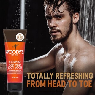 Foto 3 | Foto 3 | Gel De Baño Y Cabello Woody's Just4play Para Hombre, 240 Ml - Venta Internacional.