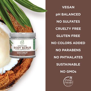 Foto 4 | Foto 4 | Exfoliante Corporal Petal Fresh Coconut, Pudín Corporal Suavizante, 480 Ml - Venta Internacional.