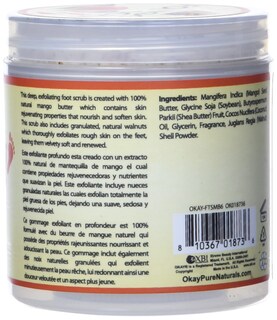 Foto 3 | Foto 3 | Exfoliante Para Pies Okay Mango Butter All Natural 177 Ml - Venta Internacional.