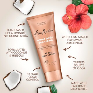 Foto 2 | Foto 2 | Crema Desodorante Sheamoisture Para Todo El Cuerpo, Coco E Hibisco, 75 Ml - Venta Internacional.