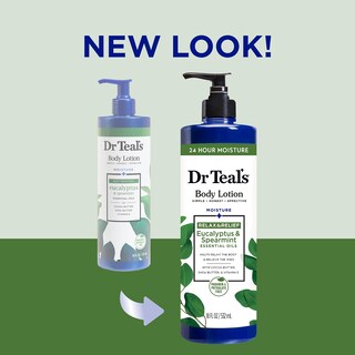 Foto 2 | Foto 2 | Loción Corporal Dr. Teal's Con Aceites Esenciales De Eucalipto Y Menta Verde, 540 Ml - Venta Internacional.