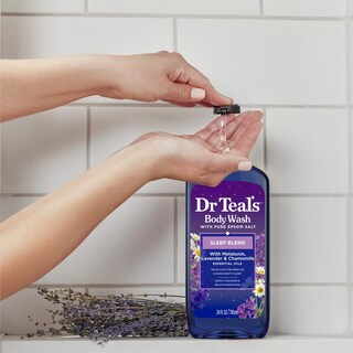 Foto 5 | Foto 5 | Gel De Baño Dr. Teal's Sleep Blend Con Melatonina, Lavanda, 720 Ml X 4 - Venta Internacional.