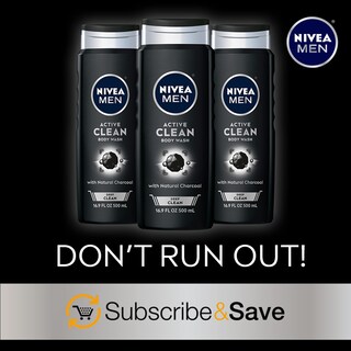 Foto 6 | Foto 6 | Gel De Baño Nivea Men Deep Active Clean Charcoal, 500 Ml, Paquete De 3 - Venta Internacional.