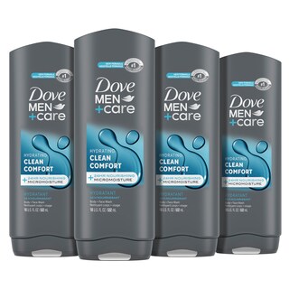 Foto 1 | Foto 1 | Gel De Baño Corporal Y Facial Dove Men + Care Clean Comfort 530 Ml, Paquete De 4 - Venta Internacional.