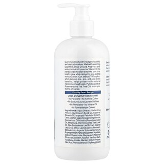 Foto 2 | Foto 2 | Loción Kiss My Face De Leche De Cabra Para Manos Y Cuerpo Con Romero Y Árbol De Té - Venta Internacional.