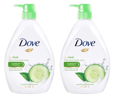 Foto 1 | Foto 1 | Gel De Baño Dove Go Fresh Nutritivo Pepino Y Verde 1 Litro X 2 - Venta Internacional.