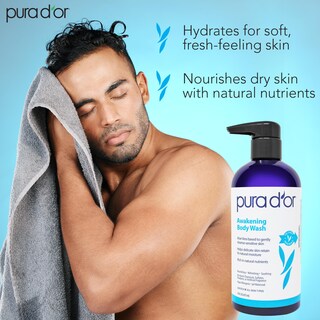 Foto 2 | Foto 2 | Gel De Baño Pura D'or Awakening 473 Ml Con Aloe Vera Y Manzanilla - Venta Internacional.