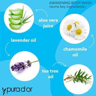 Foto 3 | Foto 3 | Gel De Baño Pura D'or Awakening 473 Ml Con Aloe Vera Y Manzanilla - Venta Internacional.