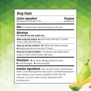 Foto 5 | Foto 5 | Jabón De Manos Germ-x Líquido Hidratante, 355 Ml, Paquete De 4 Unidades, Crisp Pear - Venta Internacional.