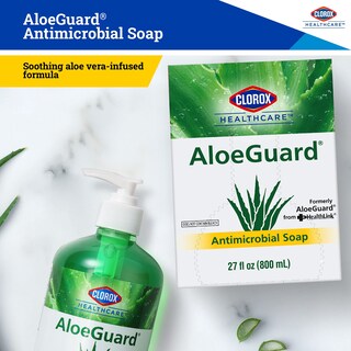 Foto 3 | Foto 3 | Jabón Antimicrobiano Para Manos Clorox Healthcare Aloeguard 800 Ml X12 - Venta Internacional.