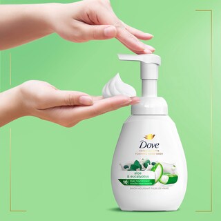 Foto 5 | Foto 5 | Jabón Espumoso Para Manos Dove Con Aloe Y Eucalipto, 300 Ml, 4 Unidades - Venta Internacional.