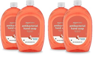 Foto 1 | Foto 1 | Recambio De Jabón De Manos Amazon Basics Antibacteriano 1,5 L (paquete De 4) - Venta Internacional.