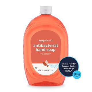 Foto 6 | Foto 6 | Recambio De Jabón De Manos Amazon Basics Antibacteriano 1,5 L (paquete De 4) - Venta Internacional.
