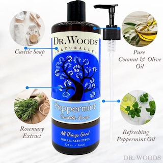 Foto 4 | Foto 4 | Jabón Líquido De Castilla Dr. Woods Pure Peppermint 946 Ml Con Bomba - Venta Internacional.