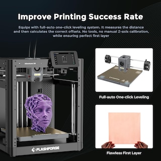 Foto 3 | Foto 3 | Impresora 3d Flashforge Adventurer 5m Con Nivelación Automática 280°c - Venta Internacional.