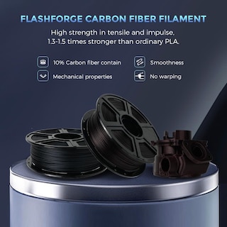 Foto 2 | Foto 2 | Filamento De Fibra De Carbono Flashforge Pla Para Impresora 3d, 1,75 Mm, 1 Kg - Venta Internacional.