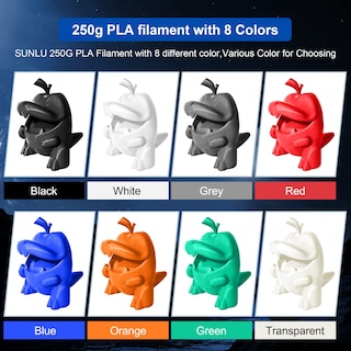 Foto 2 | Foto 2 | Filamento Para Impresora 3d Sunlu Pla De 1,75 Mm, Paquete De 250 G (8 Rollos) - Venta Internacional.