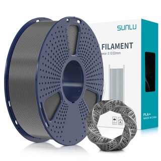 Foto 1 | Foto 1 | Filamento Para Impresora 3d Sunlu Pla Plus De 1,75 Mm, Bobina De 1 Kg, Color Gris - Venta Internacional.