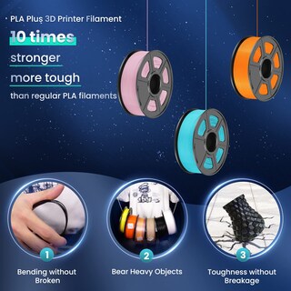 Foto 4 | Foto 4 | Filamento Para Impresora 3d Sunlu Pla Plus De 1,75 Mm, 4 Kg, Negro, 4 Paquetes - Venta Internacional.