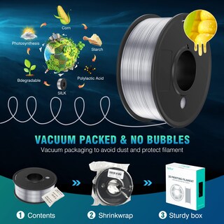 Foto 6 | Foto 6 | Filamento Para Impresora 3d Sunlu Pla Silk, 1,75 Mm, 250 G X 8 Rollos - Venta Internacional.