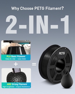 Foto 2 | Foto 2 | Filamento Para Impresora 3d Sunlu Petg De 1,75 Mm, Paquete De 2 Kg, Negro Y Blanco - Venta Internacional.