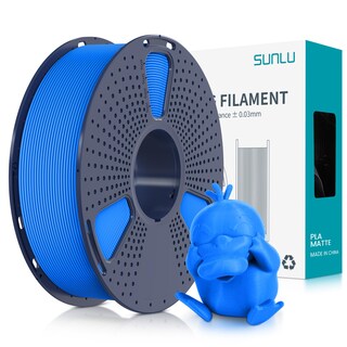 Foto 1 | Foto 1 | Filamento Para Impresora 3d Sunlu Pla Mate, 1,75 Mm, Bobina De 1 Kg, Azul - Venta Internacional.