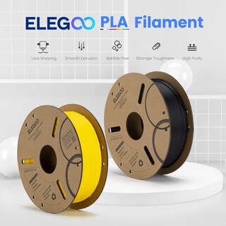 Foto 2 | Foto 2 | Filamento Para Impresora 3d Elegoo Pla, Verde Neón, 1,75 Mm, 1 Kg - Venta Internacional.