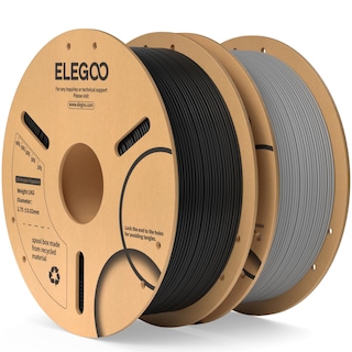 Foto 1 | Foto 1 | Filamento Para Impresora 3d Elegoo Pla De 1,75 Mm, Negro Y Gris, 2 Kg, 2 - Venta Internacional.