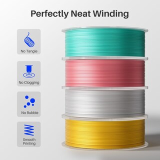 Foto 3 | Foto 3 | Filamento Para Impresora 3d Elegoo Silk Pla, 1,75 Mm, Rosa Coral, 1 Kg - Venta Internacional.