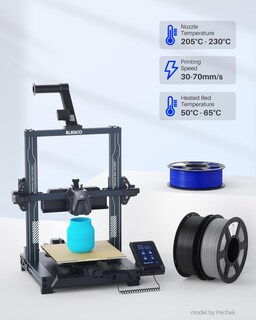 Foto 5 | Foto 5 | Filamento Para Impresora 3d Elegoo Pla+, 1,75 Mm, Marrón, 1 Kg - Venta Internacional.