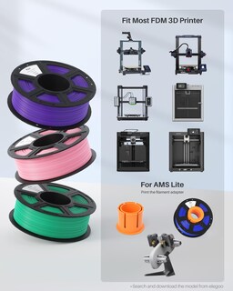 Foto 7 | Foto 7 | Filamento Para Impresora 3d Elegoo Pla+, 1,75 Mm, Marrón, 1 Kg - Venta Internacional.