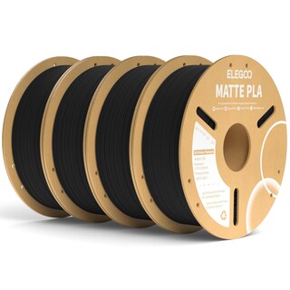 Foto 1 | Foto 1 | Filamento Para Impresora 3d Elegoo Mate Pla Negro Mate, 4 Kg, 1,75 Mm - Venta Internacional.