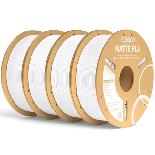 Foto 1 | Foto 1 | Filamento Para Impresora 3d Elegoo Mate Pla Blanco, 4 Kg, 1,75 Mm - Venta Internacional.