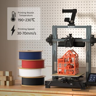 Foto 5 | Foto 5 | Filamento Para Impresora 3d Elegoo Mate Pla De 1,75 Mm, Paquete De 4 Kg - Venta Internacional.