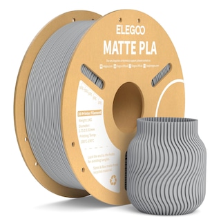 Foto 1 | Foto 1 | Filamento Para Impresora 3d Elegoo Mate Pla Gris Pizarra, 1 Kg, 1,75 Mm - Venta Internacional.
