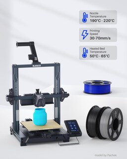 Foto 5 | Foto 5 | Filamento Para Impresora 3d Elegoo Pla 1.75 Mm Naranja 1 Kg - Venta Internacional.