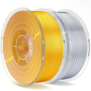 Foto 1 | Foto 1 | Filamento Para Impresora 3d Elegoo Silk Pla, 1,75 Mm, Dorado Y Plateado, 2 Kg - Venta Internacional.