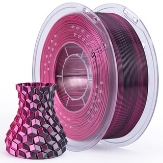 Foto 1 | Foto 1 | Filamento Para Impresora 3d Elegoo Silk Pla, 1,75 Mm, Negro Y Rojo, 1 Kg - Venta Internacional.