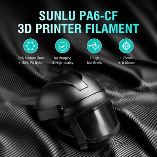 Foto 2 | Foto 2 | Filamento 3d Sunlu Pa6-cf, 1,75 Mm, 1 Kg, Negro, Resistente Al Calor - Venta Internacional.